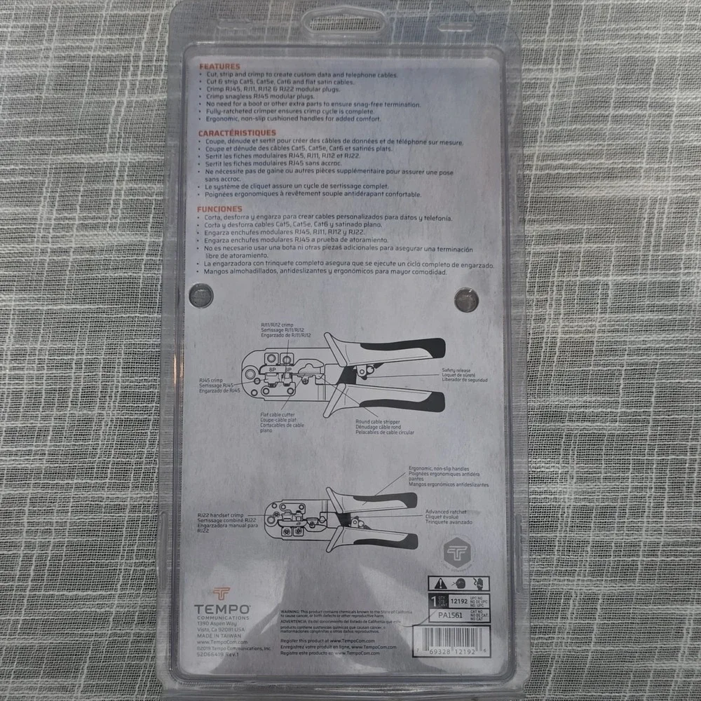 Paladin Tools PA1561 All-In-One Snagless Crimper for Modular Plugs